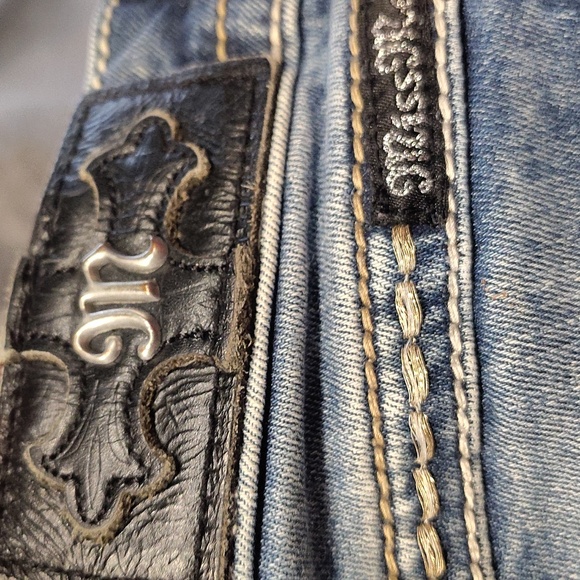 Miss Me Skinny Jeans, Blue Denim, White Wash, Hailey Skinny, Med Rise, 26 - Picture 4 of 15